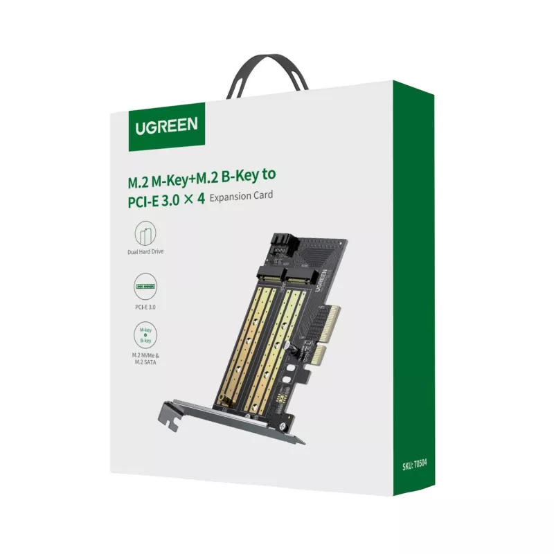 UGREEN CM302 M.2 NVMe naar PCIe 3.0 x4 adapterkaart