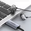 UGREEN CM383-80864 USB-A naar 3,5-mm-audioaansluiting externe geluidsadapter - zilver