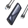 UGREEN CM400-90264 M.2 NVMe/SATA SSD-behuizing 10Gbps USB-C 3.2 Gen 2 gereedschapsloos aluminium zilver