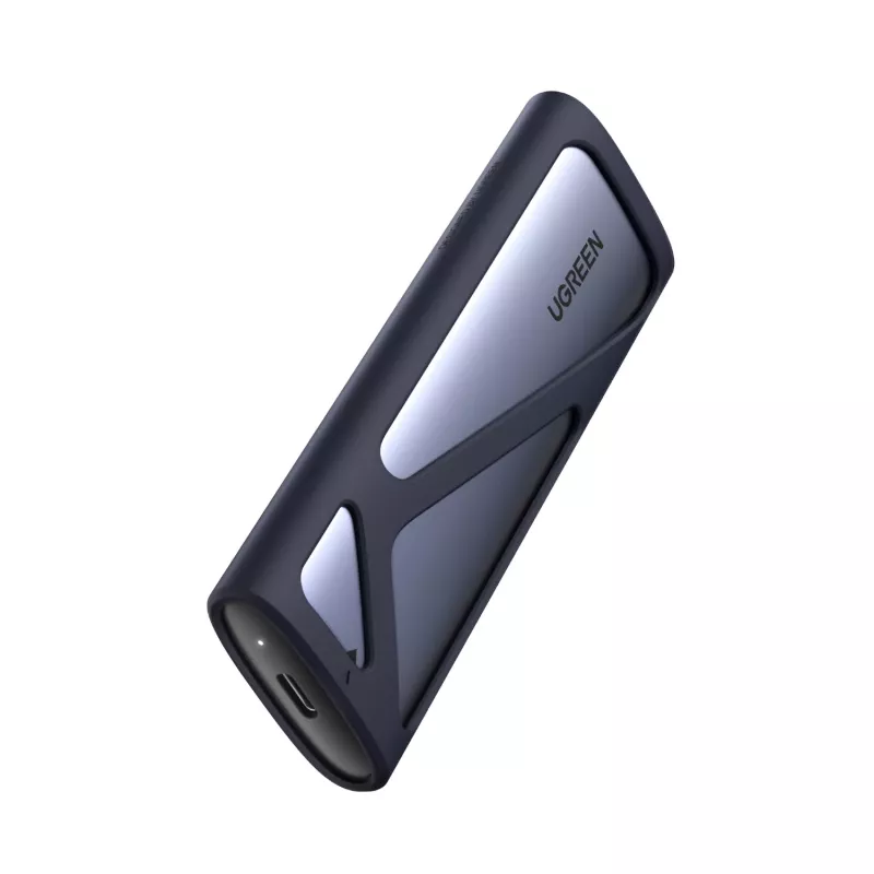 UGREEN CM400-90264 M.2 NVMe/SATA SSD-behuizing 10Gbps USB-C 3.2 Gen 2 gereedschapsloos aluminium zilver