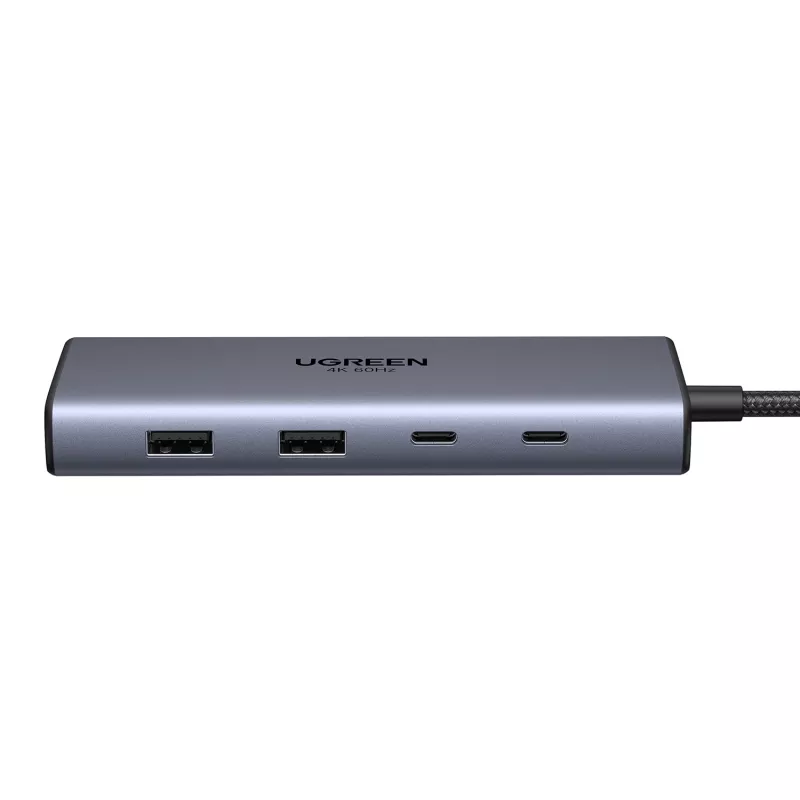 Ugreen CM639 USB-C 10-in-1 hub met 2x HDMI, 2x USB, RJ45, SD/TF, PD 100W