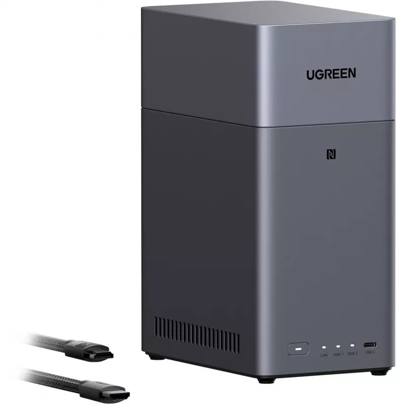 UGREEN DH2300 + 2x 6 TB Seagate IronWolf HDD-bundel (zwart)