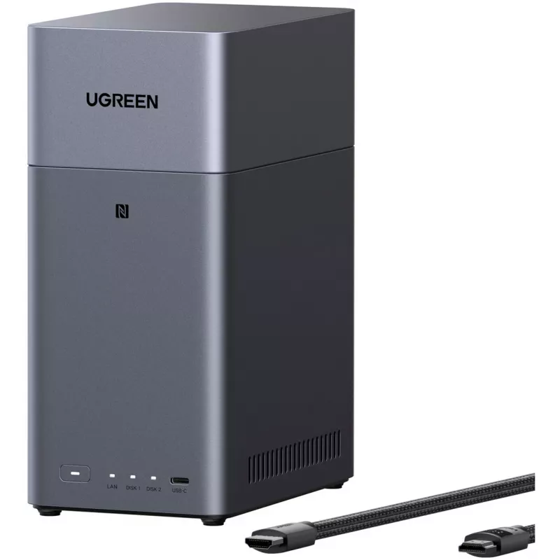 UGREEN DH2300 + 2x 6 TB Seagate IronWolf HDD-bundel (zwart)