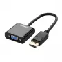 UGREEN DisplayPort-stekker naar VGA-bus converter, actieve adapter, Full HD 1080p, verguld, zwart