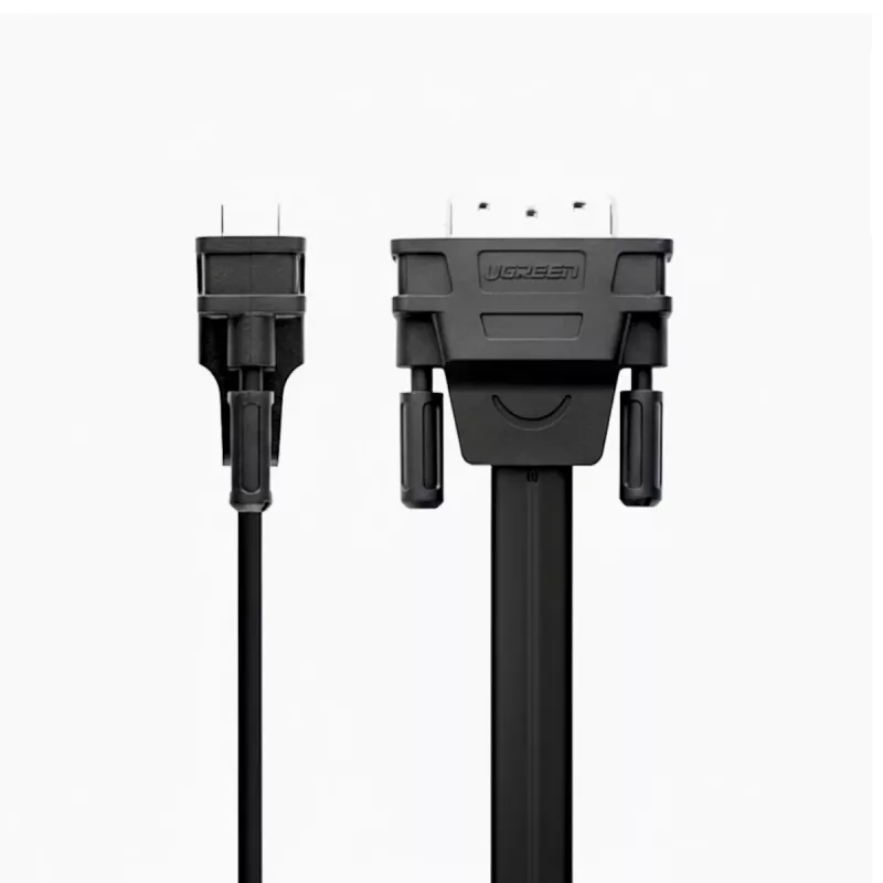 UGREEN DVI-D 24+1 naar VGA actieve video-adapter (stekker naar bus) – zwart