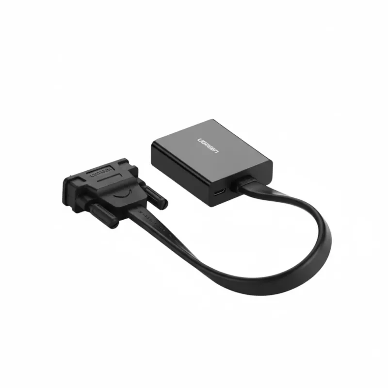 UGREEN DVI-D 24+1 naar VGA actieve video-adapter (stekker naar bus) – zwart