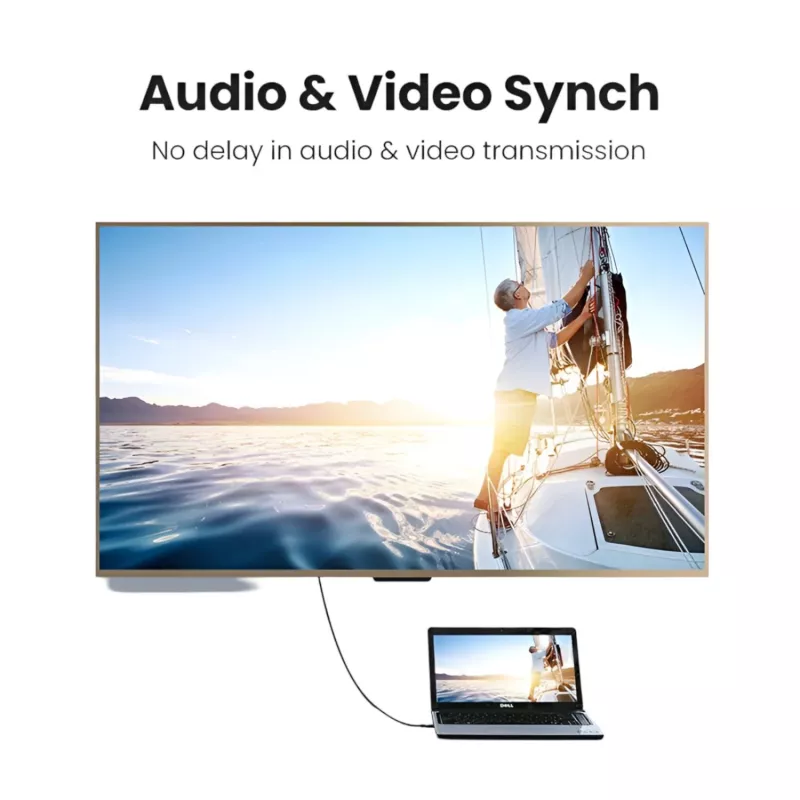UGREEN HD101 HDMI 2.0 kabel 4K 60Hz 1m zwart-geel