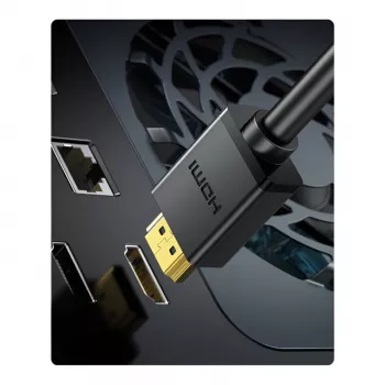UGREEN HD106 HDMI-naar-DVI-kabel, 2m, zwart, 1080p, verguld, drievoudig afgeschermd