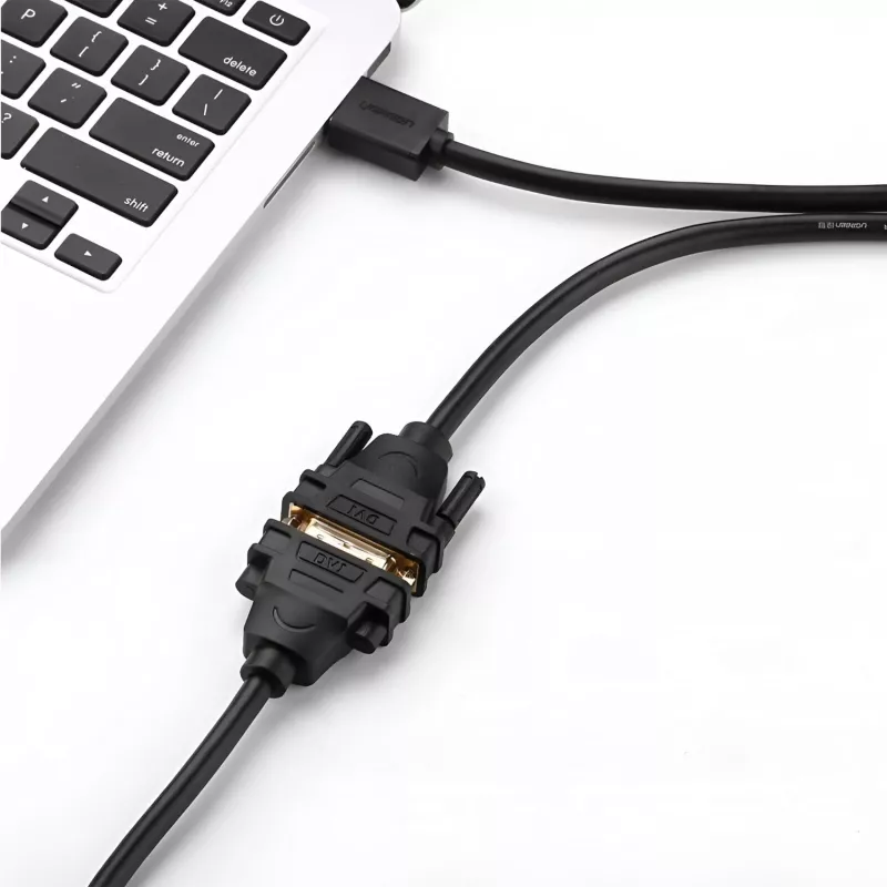 UGREEN HD106 HDMI-naar-DVI-kabel, 2m, zwart, 1080p, verguld, drievoudig afgeschermd