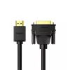 UGREEN HD106 HDMI-naar-DVI-kabel, 2m, zwart, 1080p, verguld, drievoudig afgeschermd