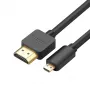 UGREEN HD127 micro-HDMI-naar-HDMI-kabel 4K 3D 1,5 m zwart