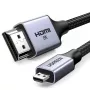 UGREEN HD164 Micro HDMI naar HDMI 2.1 kabel 8K 1m grijs