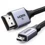 UGREEN HD164 Micro HDMI naar HDMI 2.1 kabel 8K 2m grijs