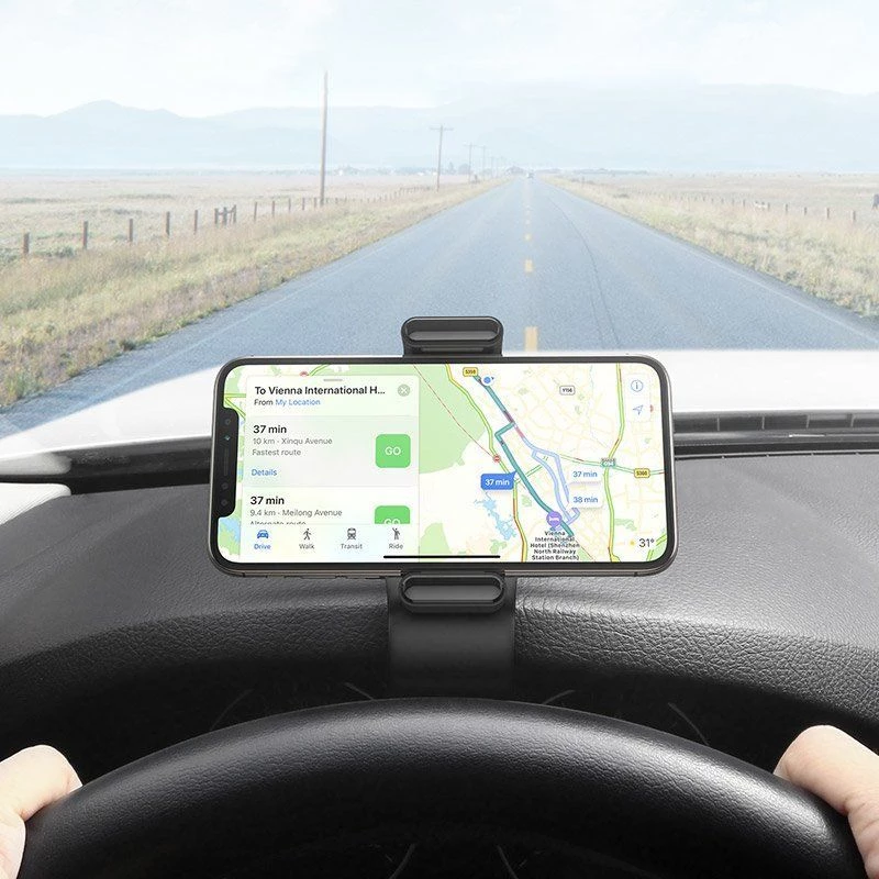UGREEN LP189 60796 telefoonhouder voor in de auto met dashboardclip - zwart