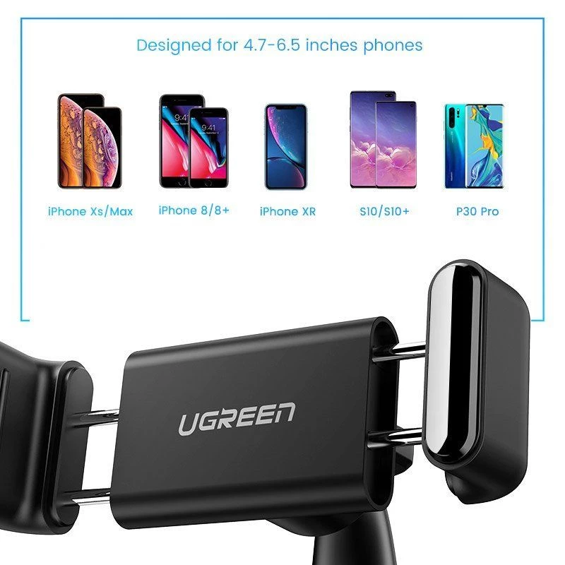 UGREEN LP189 60796 telefoonhouder voor in de auto met dashboardclip - zwart