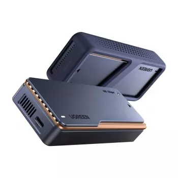 UGREEN M.2 NVMe SSD behuizing D703 USB4 40Gbps gereedschapsloos aluminium space grey