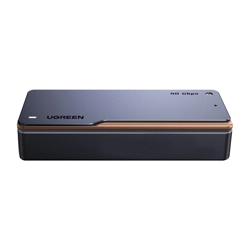 UGREEN M.2 NVMe SSD behuizing D703 USB4 40Gbps gereedschapsloos aluminium space grey