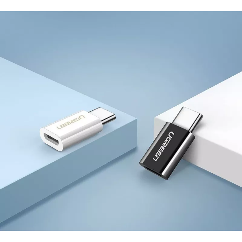 UGREEN Micro USB naar USB-C adapter zwart (30391)