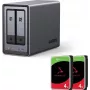UGREEN NASync DXP2800 2-bay NAS met 8TB (2x Seagate IronWolf 4TB), Intel N100, 2.5GbE