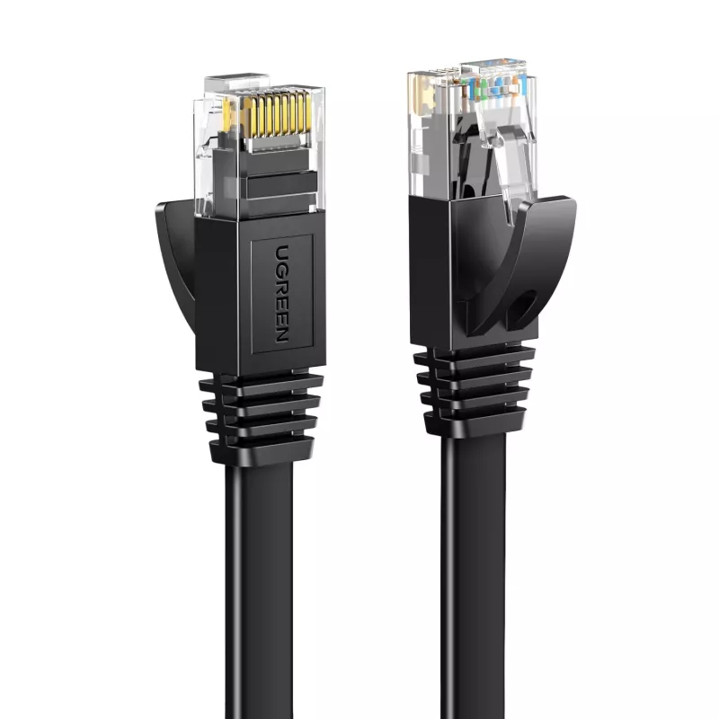 UGREEN NW102 Cat6 U/UTP flat ethernetkabel 30m - zwart