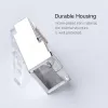 UGREEN NW111 RJ45 Cat6 ethernet netwerkstekker 100-pack - Zilver/Transparant