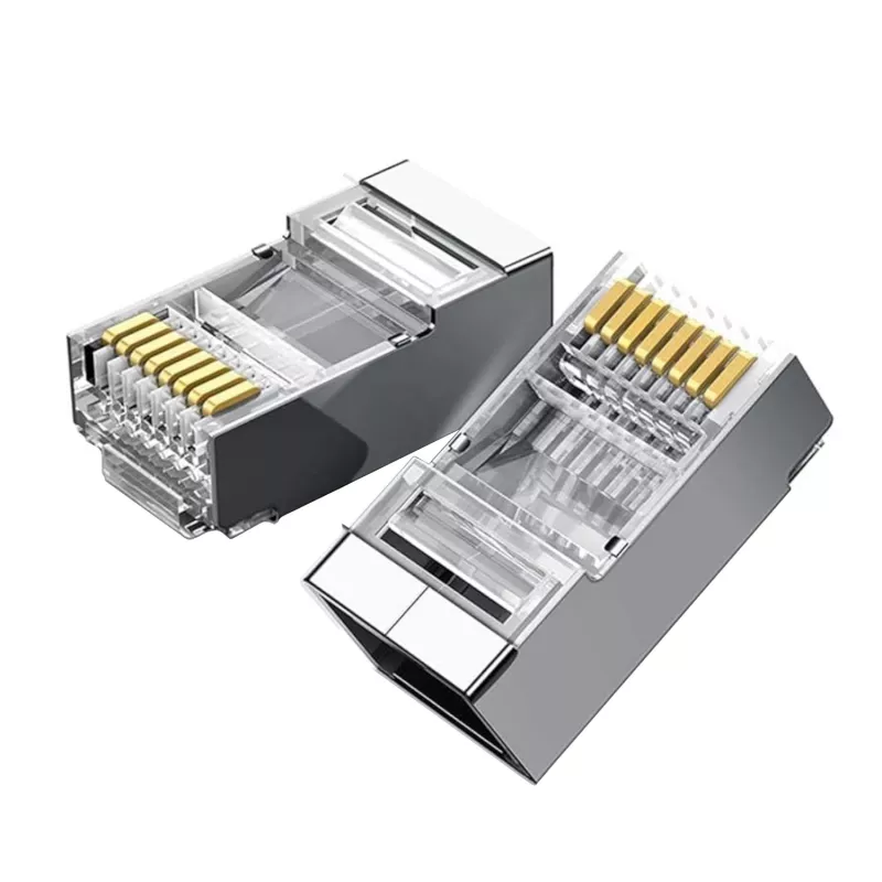 UGREEN NW111 RJ45 Cat6 ethernet netwerkstekker 100-pack - Zilver/Transparant