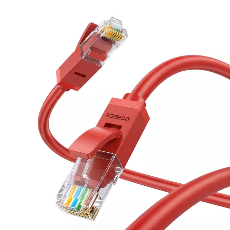 UGREEN RJ45 CAT6 ethernet 0,5m LAN-netwerkkabel - rood (1Gbps, 250MHz)