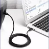 UGREEN US135 USB 2.0 A-B kabel, verguld, 2 m, zwart