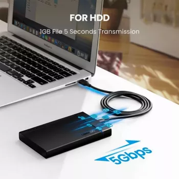 UGREEN US184 USB-A naar USB-C 3.0-kabel 1,5 m zwart