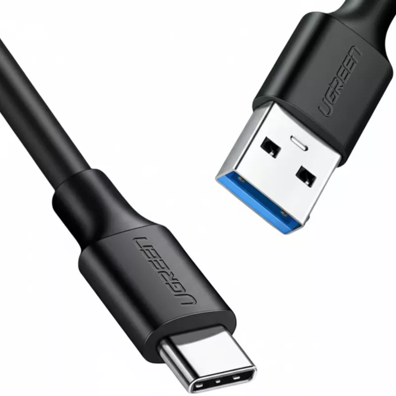 UGREEN US184 USB-A naar USB-C 3.0 kabel, 2 m, zwart
