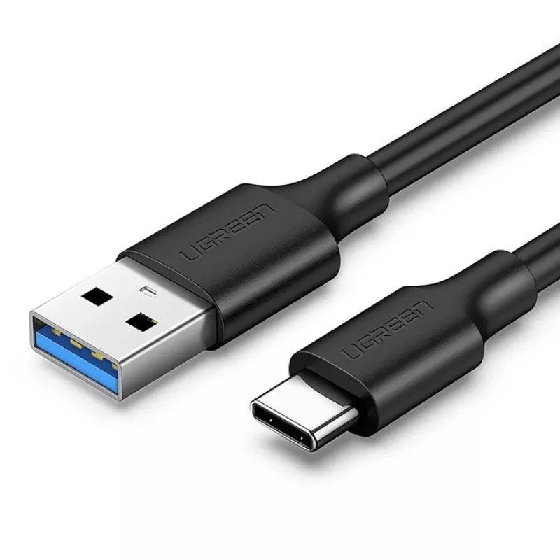 UGREEN US184 USB-A naar USB-C 3.0 kabel, 2 m, zwart