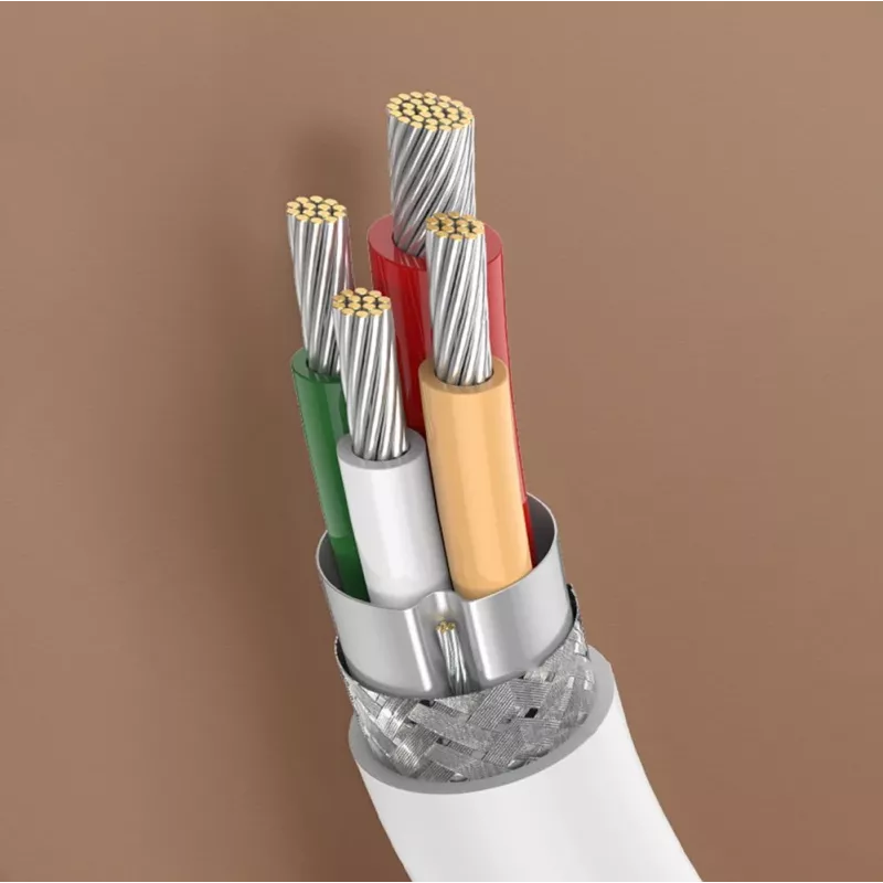 UGREEN US264 USB-C naar USB-C-kabel 1m wit 100W PD QC AFC