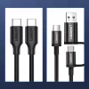 UGREEN US286 USB-C naar USB-C kabel 1m zwart - PD QC 3A 480Mbps