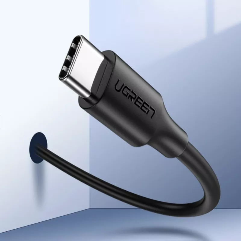 UGREEN US286 USB-C naar USB-C kabel 1m zwart - PD QC 3A 480Mbps