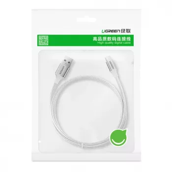 UGREEN US288 USB-A naar USB-C kabel QC 3.0 3A 1m wit