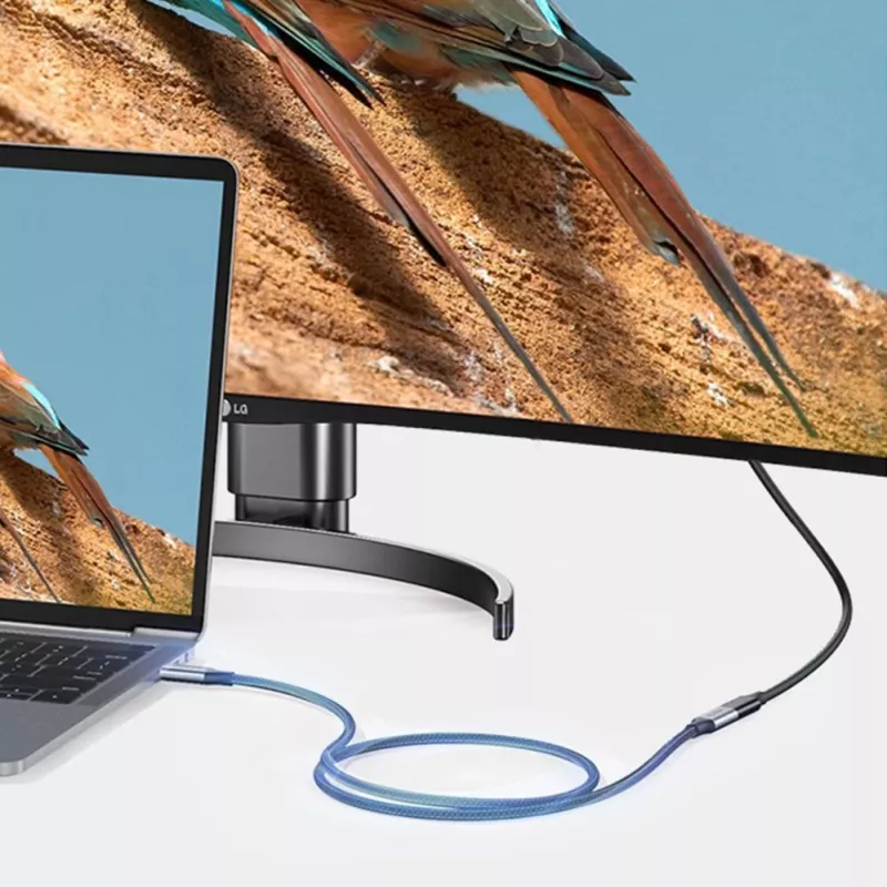 UGREEN US372 USB-C naar USB-C kabel 100W 5A 10Gbps 0,5m grijs