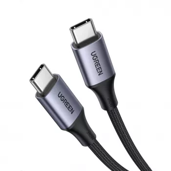 UGREEN US535 USB-C naar USB-C PD-kabel 240W 5A 1m - grijs