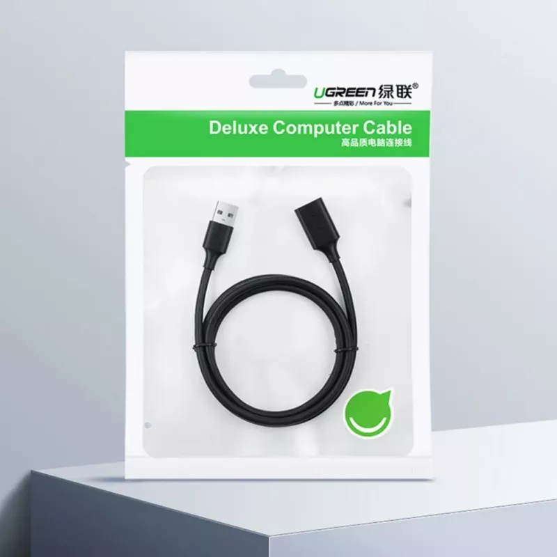 UGREEN USB 2.0 Verlengkabel 5m Zwart (US103)