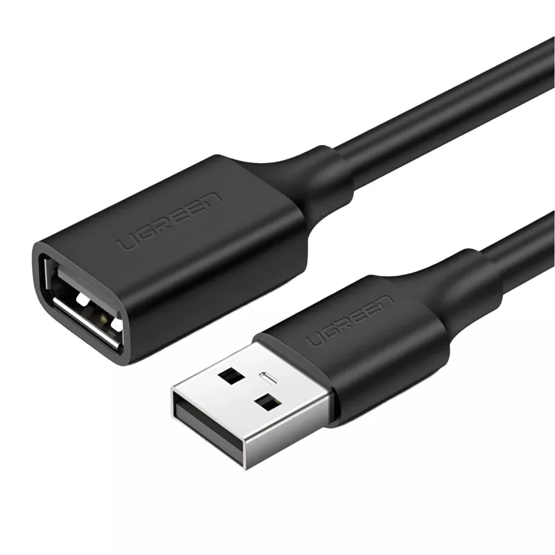 UGREEN USB 2.0 verlengkabel – A-stekker naar A-bus, 480Mbps gegevensoverdracht – 2M