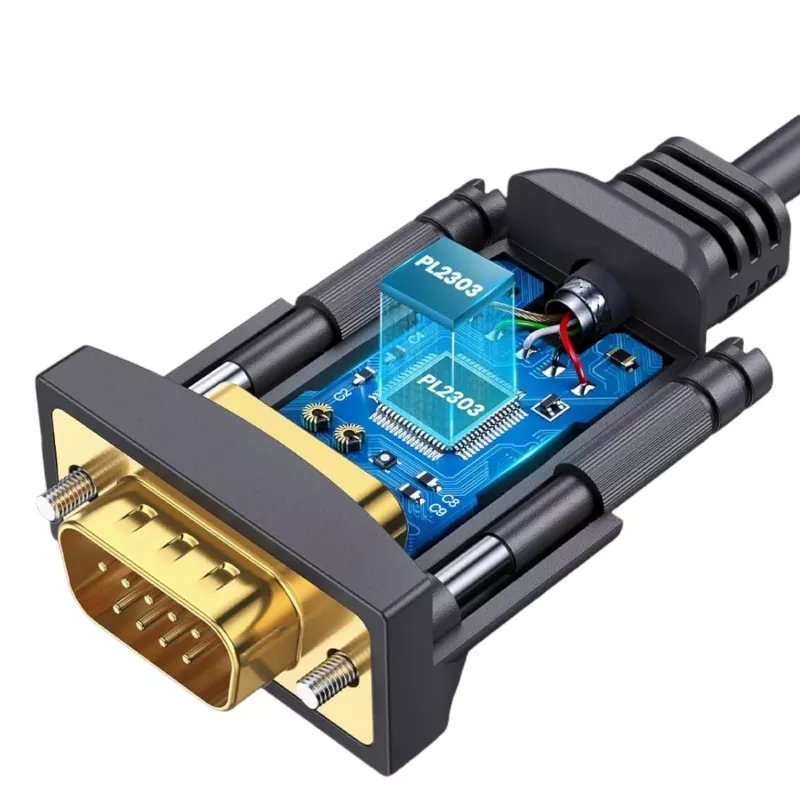 UGREEN USB 2.0 naar RS-232 seriële adapterkabel (USB-A stekker naar DB9 stekker) - zwart, 1,5 m