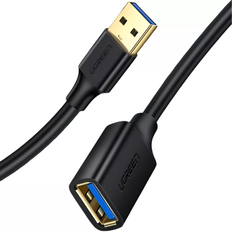UGREEN USB 3.0 verlengkabel 3m zwart stekker naar bus SuperSpeed 5Gbps