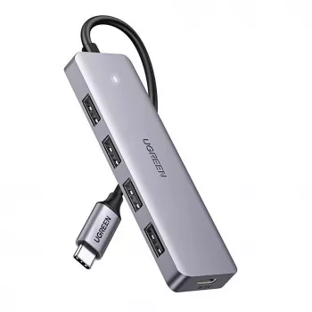 UGREEN USB 3.0 hub 4-poorts met 1m kabel - zwart (CM219)