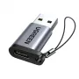 UGREEN USB 3.0 stekker naar Type-C 3.1 bus adapter, gegevensoverdracht en opladen, Space Gray