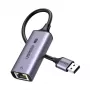UGREEN USB-A 3.2 Gen 1 naar 2.5G Ethernet-adapter, 2,5 Gbps RJ45 LAN, aluminium, Space Gray, plug & play, Realtek RTL8156B, 10 cm kabel