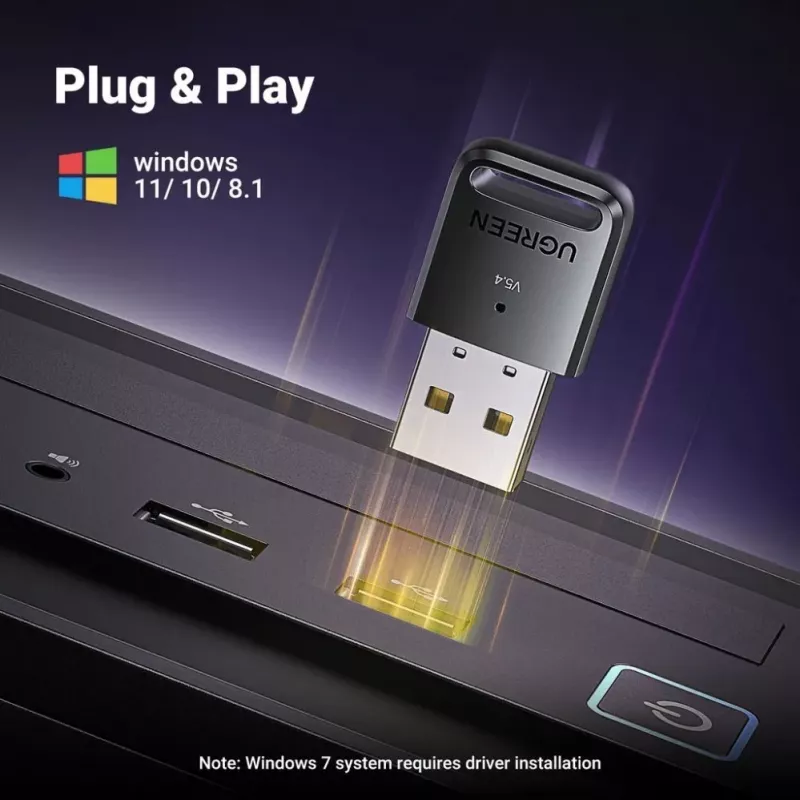 UGREEN USB Bluetooth 5.4 Adapter - CM748 Zwart