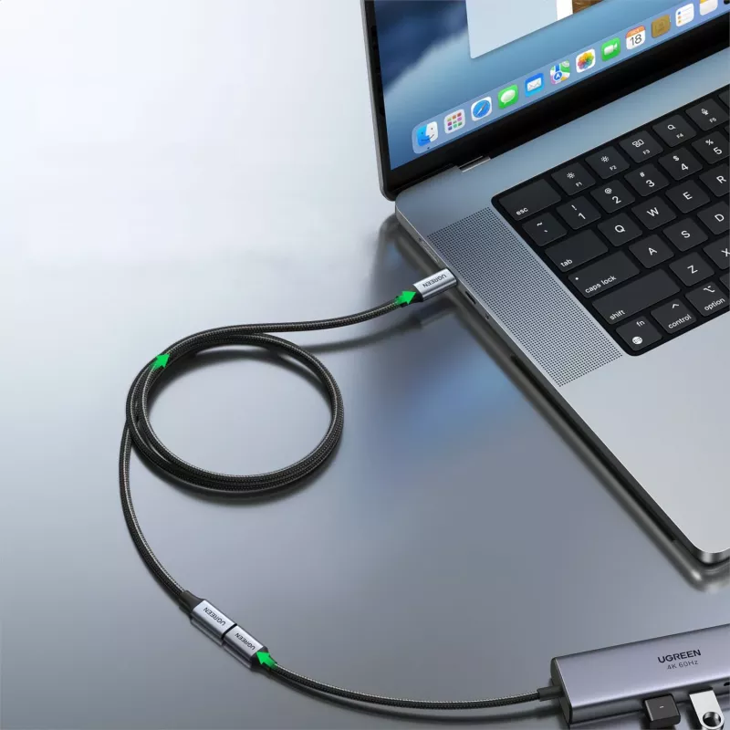 UGREEN USB-C 3.1 verlengkabel 1m – 100W PD, 10Gbps, 4K video