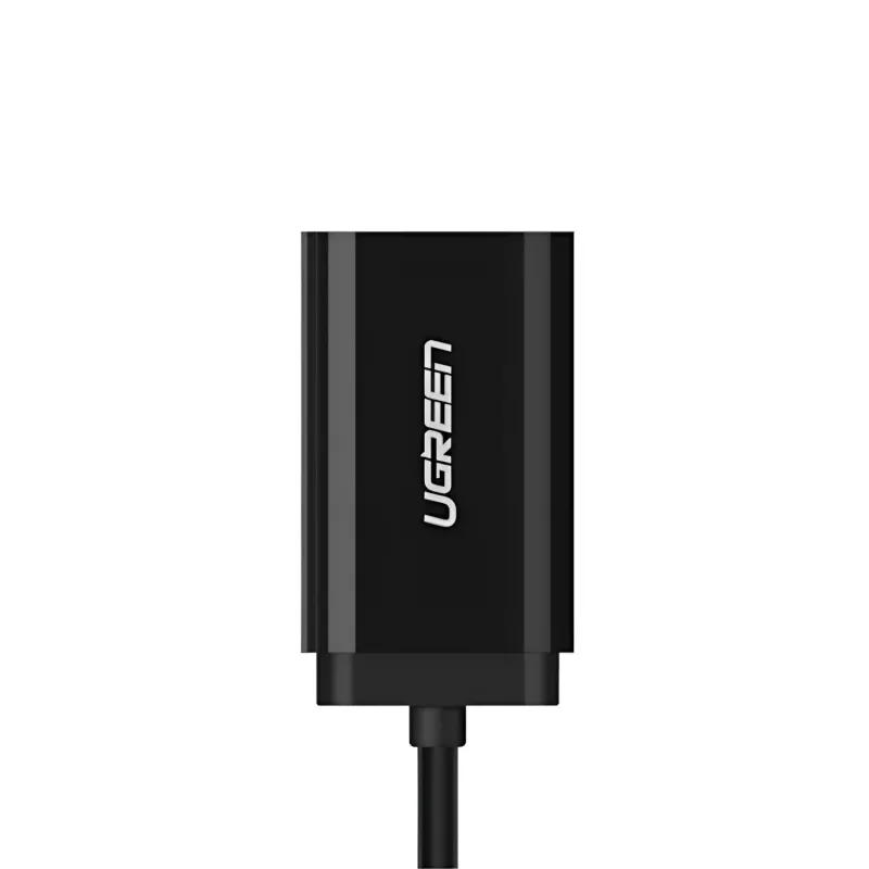UGREEN USB naar 3,5 mm externe stereo-soundadapter - zwart