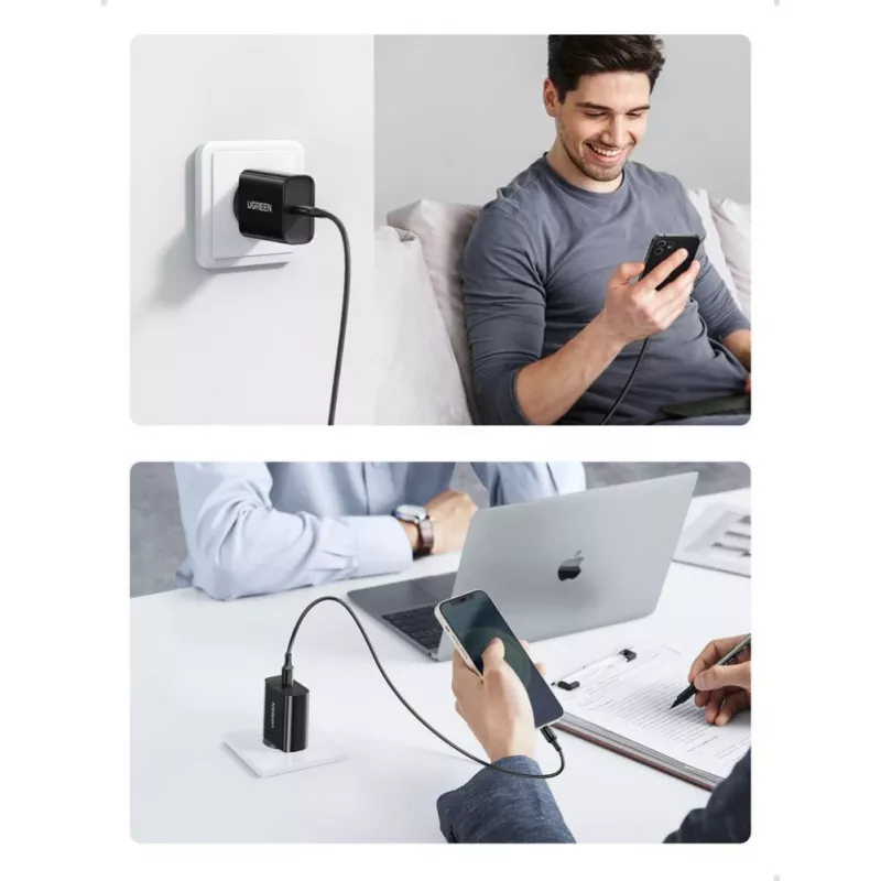 UGREEN USB-Wandlader Type-C 20W Power Delivery Zwart (10191)