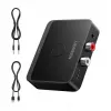 UGREEN 55545 Bluetooth 6.0 LDAC Hi-Res audio-ontvanger met 3,5 mm AUX- en 2x RCA-uitgang, zwart