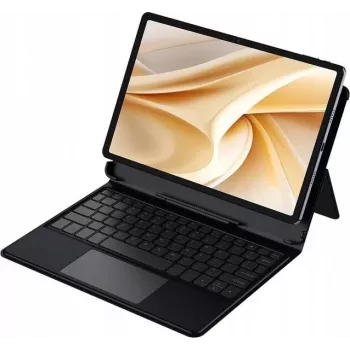 Ulefone Tab A11 Pro toetsenbord-case met touchpad, QWERTY, pogo-pin, zwart